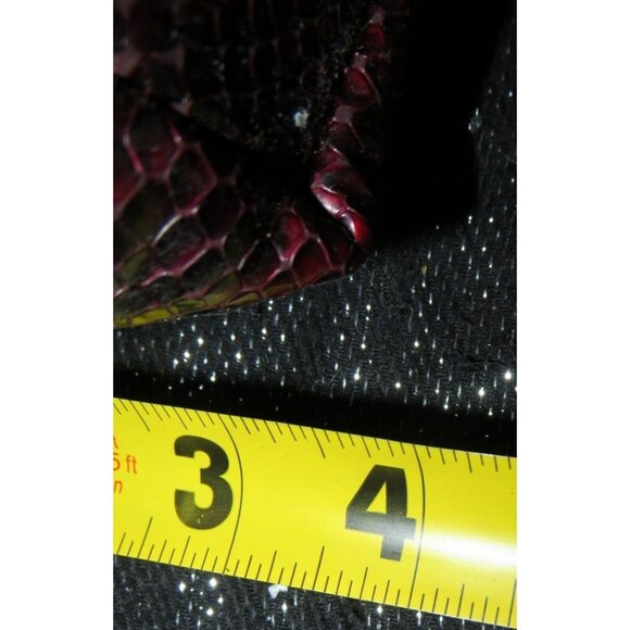 Brighton Limited Edition Red Python Embossed Leather heart kiss lock clutch - Picture 13 of 13